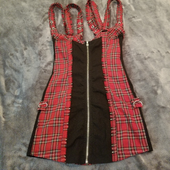 Vintage Lip Service Strappy Plaid Dress - Picture 2 of 9